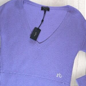 rag & bone Lavender V-Neck Sweater